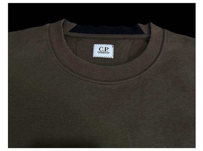 CP Company Diagonal Raised Fleece Sweatshirt Grün - Ansicht 7