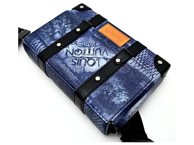 Borsa a tracolla Damier Trunk di Louis Vuitton Blu Damier ebene - vista 3