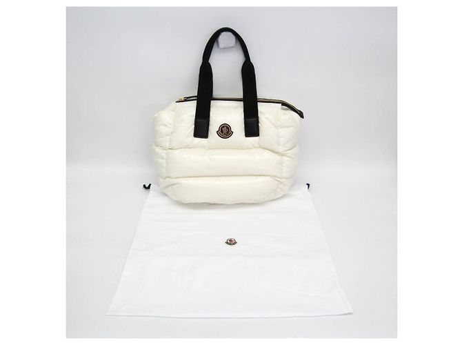Borsa in nylon da donna Moncler CARADOC Nero Bianco - vista 2