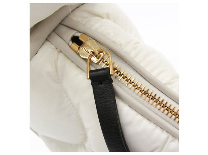 Borsa in nylon Moncler DELILAH Bianco - vista 11