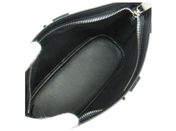 Salvatore Ferragamo Logo EE-24 1638 Pouch Black Beige - view 4