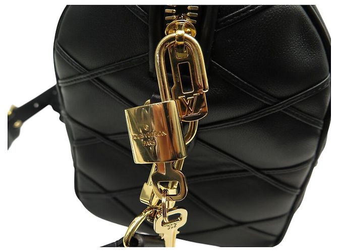 NEUE LOUIS VUITTON SPEEDY 25 MALLETAGE LEDER HANDTASCHE M24206 MIT GURT - Ansicht 12