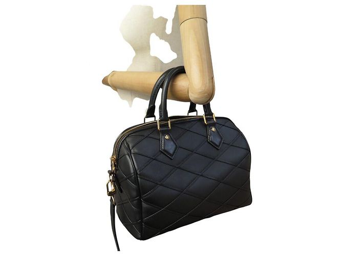 NEUE LOUIS VUITTON SPEEDY 25 MALLETAGE LEDER HANDTASCHE M24206 MIT GURT - Ansicht 13