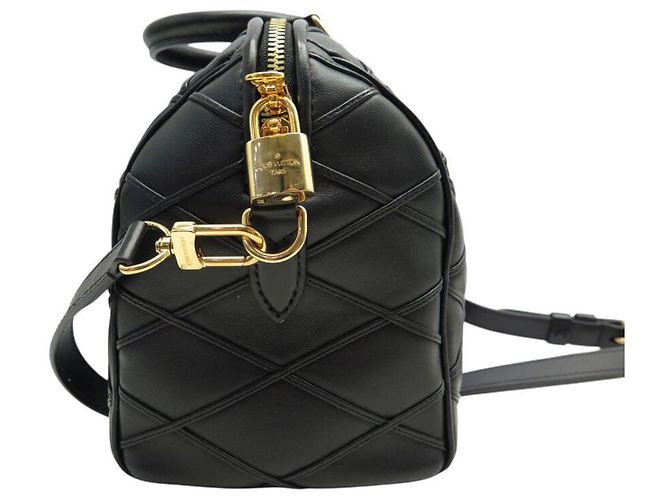 NEUE LOUIS VUITTON SPEEDY 25 MALLETAGE LEDER HANDTASCHE M24206 MIT GURT - Ansicht 4