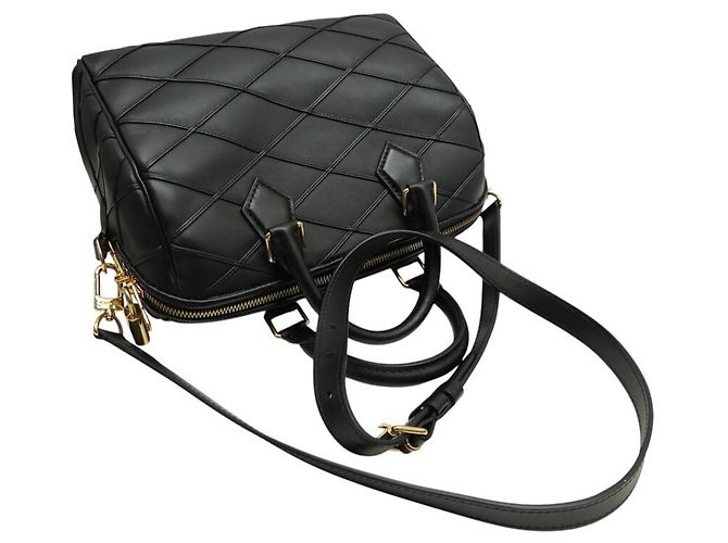 NEUE LOUIS VUITTON SPEEDY 25 MALLETAGE LEDER HANDTASCHE M24206 MIT GURT - Ansicht 6