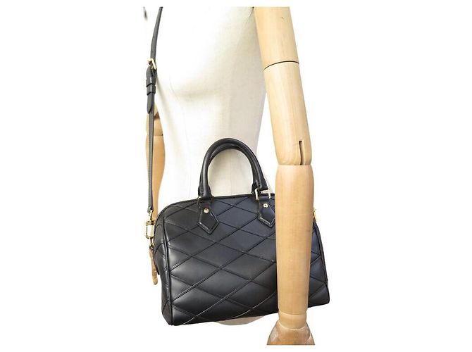 NEUE LOUIS VUITTON SPEEDY 25 MALLETAGE LEDER HANDTASCHE M24206 MIT GURT - Ansicht 7