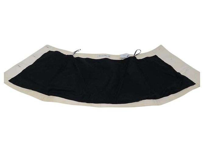 FALDA MIDI CHRISTIAN DIOR 2E5J87AL118 CUERO CREMA S 36 - vista 4