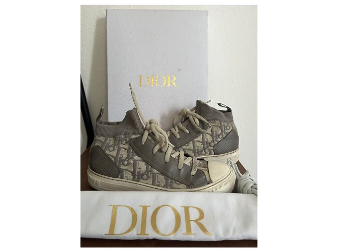 Graue Leder-Sneaker walk 'n' Dior - Ansicht 2