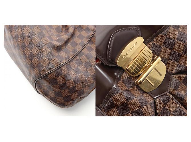 Borsa Louis Vuitton Sistina GM Damier Marrone - vista 2