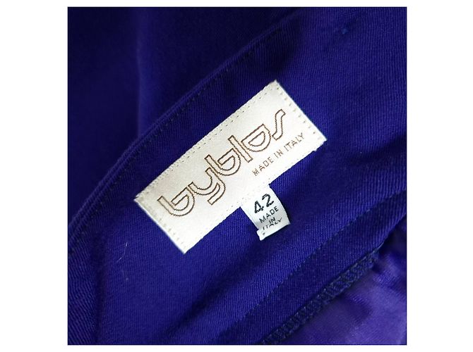 Lila Vintage-Wollpullover aus den 80ern von Byblos Dunkelviolett - Ansicht 3
