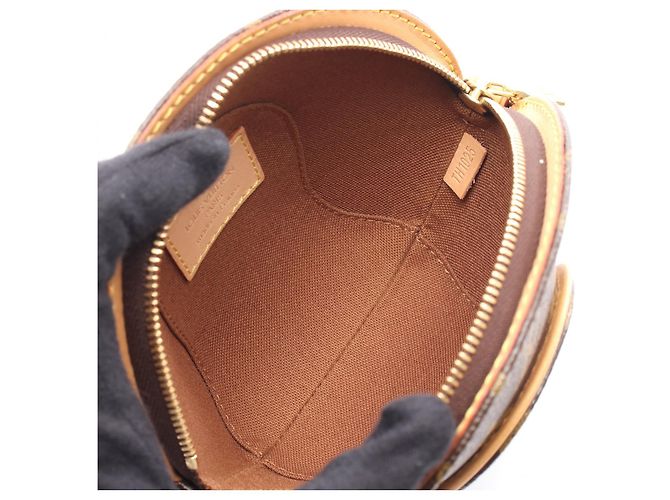 Pochette Mini Ellipse Monogram Louis Vuitton Marrone - vista 4