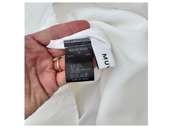 Falda de tul multilayer blanca Muveil Blanco - vista 8