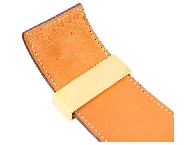 Pulseira Collier de Chien Hermès Marrom Dourado - vista 7