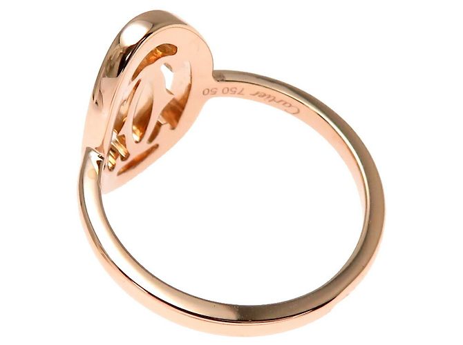Anello Doppio C Donna Cartier #50 in Oro Rosa D'oro - vista 3