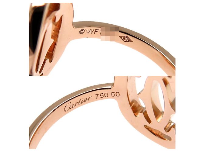 Anello Doppio C Donna Cartier #50 in Oro Rosa D'oro - vista 5