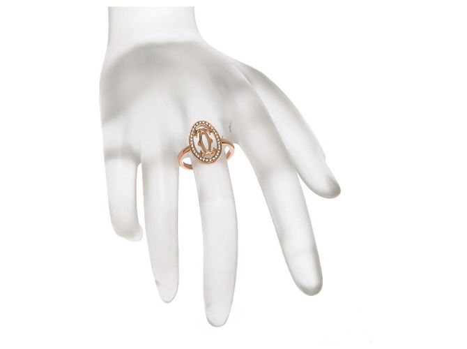 Anello Doppio C Donna Cartier #50 in Oro Rosa D'oro - vista 7