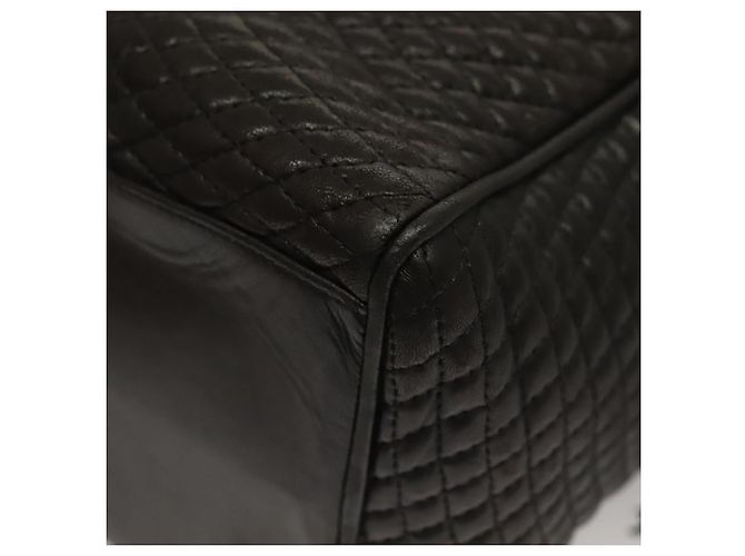 BALLY Borsa a Spalla in Pelle Trapuntata con Catena Marrone Scuro Oro Auth BA4325 D'oro - vista 17