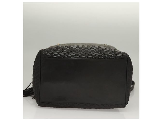BALLY Borsa a Spalla in Pelle Trapuntata con Catena Marrone Scuro Oro Auth BA4325 D'oro - vista 5