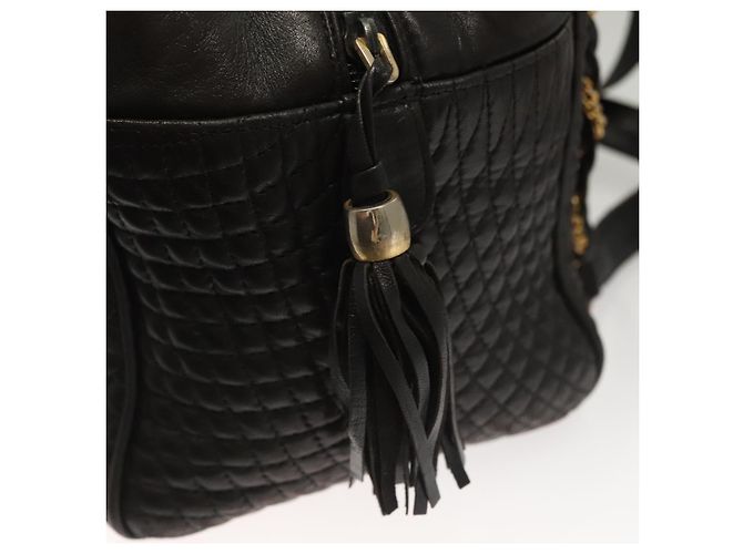BALLY Borsa a Spalla in Pelle Trapuntata con Catena Marrone Scuro Oro Auth BA4325 D'oro - vista 9