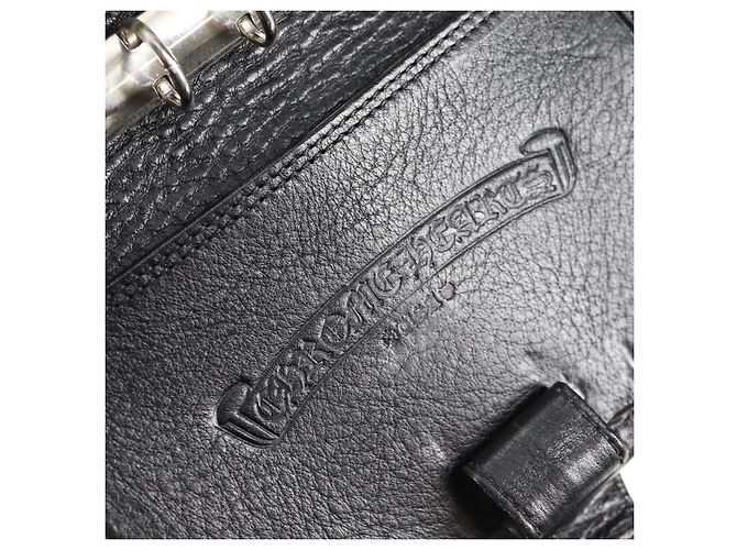 Chrome Hearts Day Planner Cover Leather Black Auth 132856M - view 11
