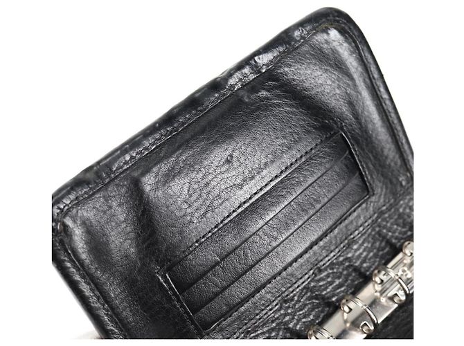 Chrome Hearts Day Planner Cover Leather Black Auth 132856M - view 12