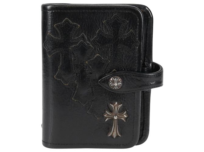 Chrome Hearts Day Planner Cover Leather Black Auth 132856M - view 13
