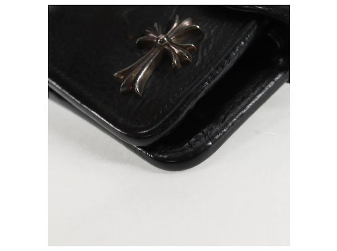 Chrome Hearts Day Planner Cover Leather Black Auth 132856M - view 14