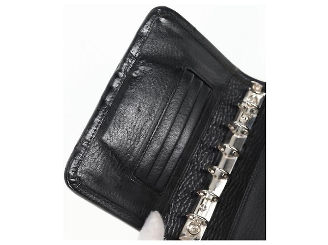 Chrome Hearts Day Planner Cover Leather Black Auth 132856M - view 18