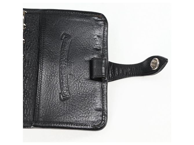 Chrome Hearts Day Planner Cover Leather Black Auth 132856M - view 19