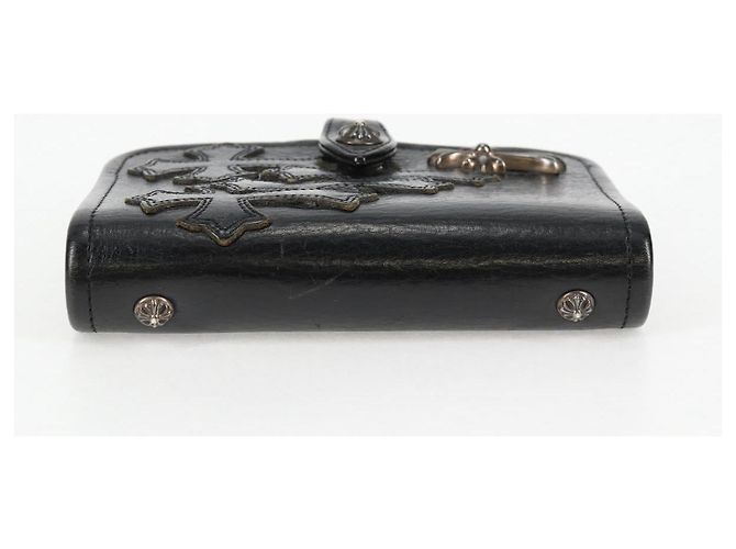Chrome Hearts Day Planner Cover Leather Black Auth 132856M - view 4
