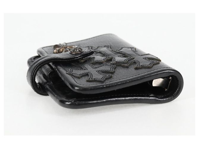 Chrome Hearts Day Planner Cover Leather Black Auth 132856M - view 5