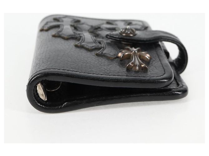 Chrome Hearts Day Planner Cover Leather Black Auth 132856M - view 6