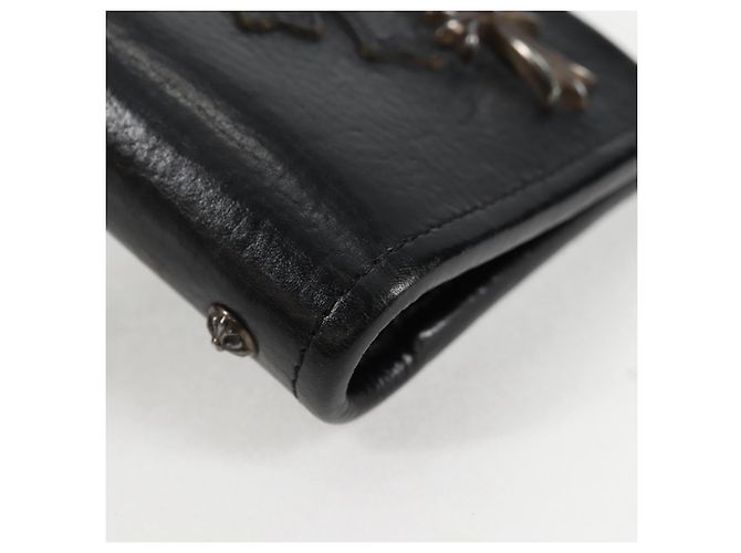 Chrome Hearts Day Planner Cover Leather Black Auth 132856M - view 7