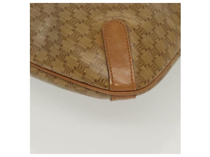 Céline CELINE Macadam Canvas Tote Bag PVC Beige Gold Auth 136444 Golden - Ansicht 15