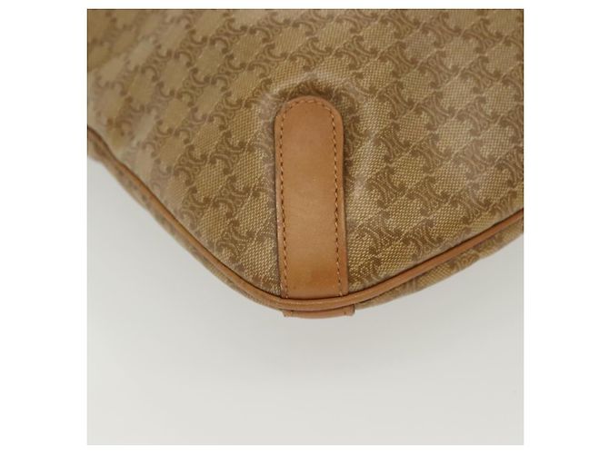 Céline CELINE Macadam Canvas Tote Bag PVC Beige Gold Auth 136444 Golden - Ansicht 16