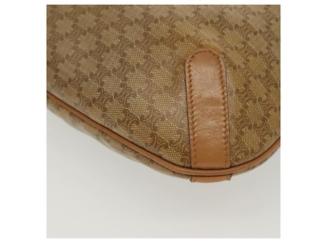 Céline CELINE Macadam Canvas Tote Bag PVC Beige Gold Auth 136444 Golden - Ansicht 17