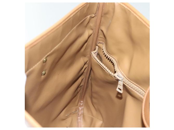 Céline CELINE Macadam Canvas Tote Bag PVC Beige Gold Auth 136444 Golden - Ansicht 20