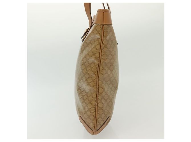 Céline CELINE Macadam Canvas Tote Bag PVC Beige Gold Auth 136444 Golden - Ansicht 5