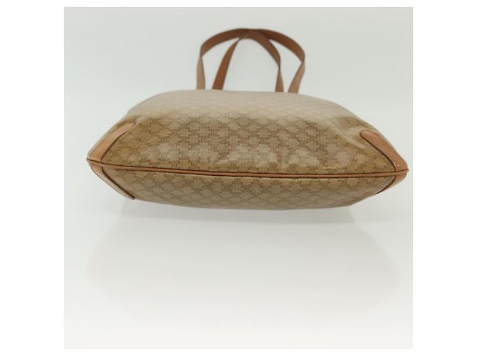 Céline CELINE Macadam Canvas Tote Bag PVC Beige Gold Auth 136444 Golden - Ansicht 6