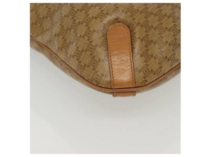 Céline CELINE Macadam Canvas Tote Bag PVC Beige Gold Auth 136444 Golden - Ansicht 9
