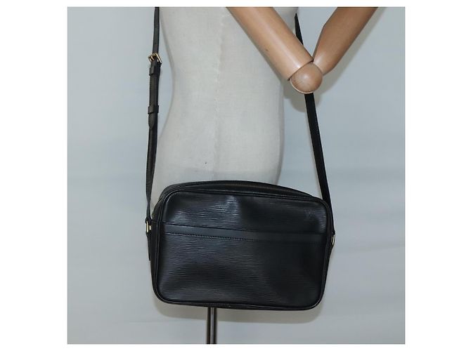 LOUIS VUITTON Borsa a Spalla Epi Trocadero 27 Nera M52312 LV Auth BA4733 Nero - vista 22