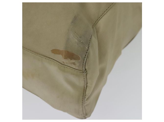Tote PRADA Kettentasche aus Leder Beige Gold Auth bs28084 Golden - Ansicht 10