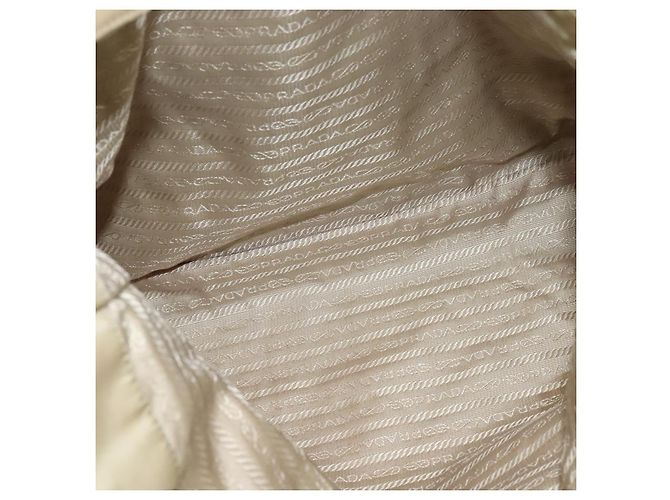 Tote PRADA Kettentasche aus Leder Beige Gold Auth bs28084 Golden - Ansicht 20
