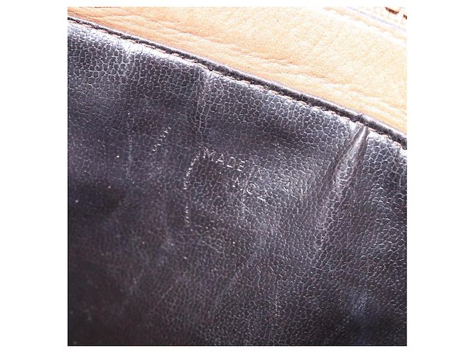 Céline CELINE Macadam Canvas Schultertasche PVC Beige Gold Auth BA4269 Golden - Ansicht 12