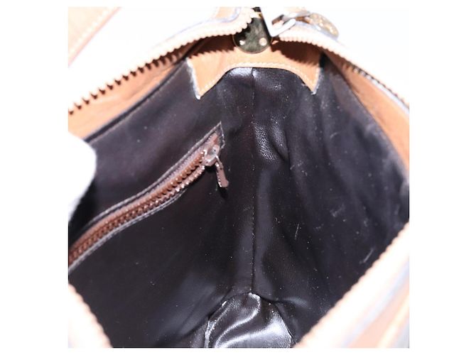 Céline CELINE Macadam Canvas Schultertasche PVC Beige Gold Auth BA4269 Golden - Ansicht 21