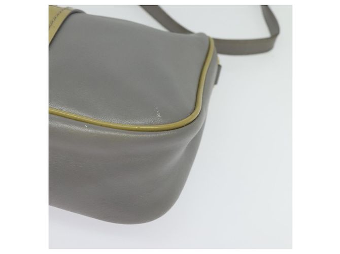 Borsa a Spalla Salvatore Ferragamo Vala in Pelle Grigia Oro Auth 135353 Marrone D'oro - vista 15