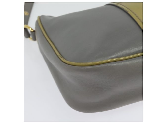 Borsa a Spalla Salvatore Ferragamo Vala in Pelle Grigia Oro Auth 135353 Marrone D'oro - vista 16