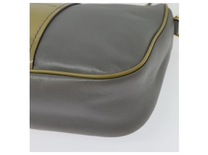 Borsa a Spalla Salvatore Ferragamo Vala in Pelle Grigia Oro Auth 135353 Marrone D'oro - vista 9