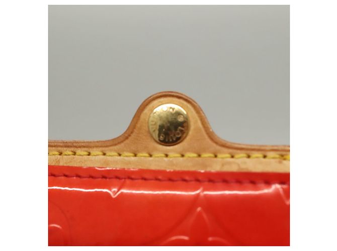 LOUIS VUITTON Borsa Tote Stanton Monogram Vernis Rossa M91078 LV Auth BA4291 Rosso - vista 10