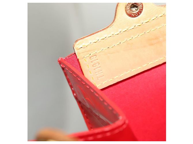 LOUIS VUITTON Borsa Tote Stanton Monogram Vernis Rossa M91078 LV Auth BA4291 Rosso - vista 12